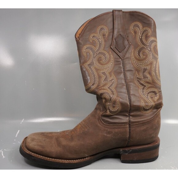 Ferrini Maverick Cowboy Boots Men\'s Sz 12 D Genuine Leather Square Toe Western main image 8